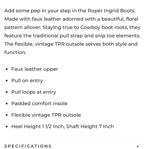 Roper Ingrid Multicolor Floral Ankle Boots in Black Size 8 - Picture 14 of 15